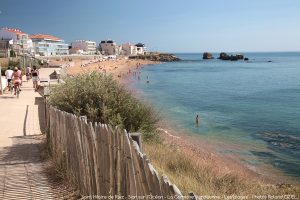 Chemin longeant la corniche Saint Hilaire de Riez