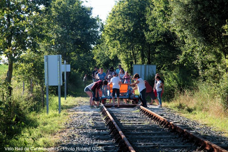 Camping pour faire du véloo rail à commequiers